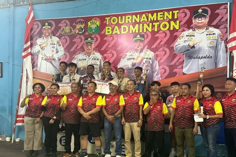 Turnamen Badminton Kembali Digelar Oleh Ditresnarkoba Polda Papua