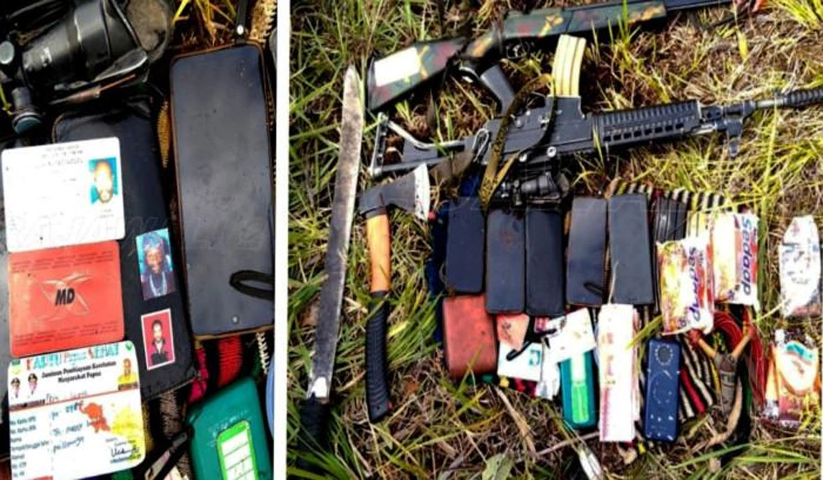 TNI Tembak Mati 3 Anggota OPM, Senjata dan Amunisi Diamankan