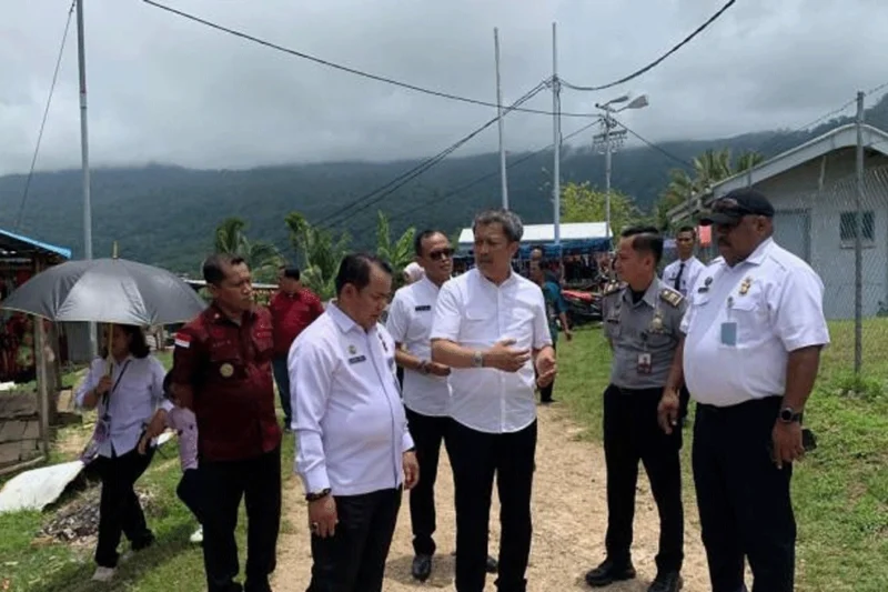 Kemenimipas Tinjau PLBN Skouw Untuk Pastikan Pengawasan Perbatasan Maksimal Di Papua