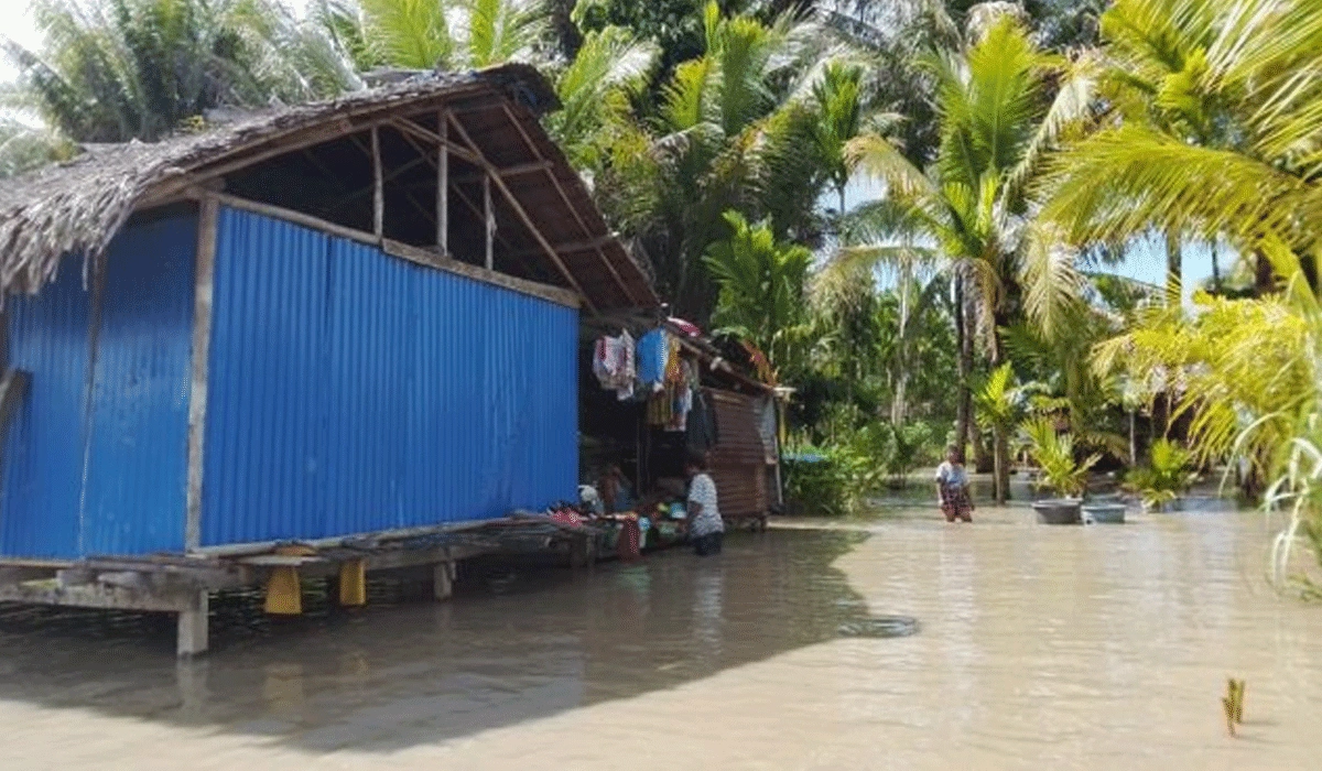 Banjir-Rendam-49-KK-di-Tiga-Kampung-Kabupaten-Sarmi,-Papua