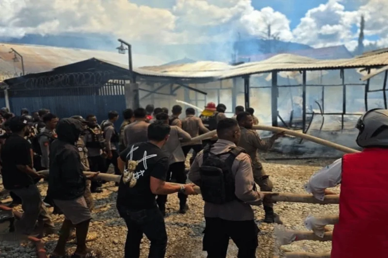 Polres Jayawijaya Tindaklanjuti Kebakaran 8 Rumah di Wamena