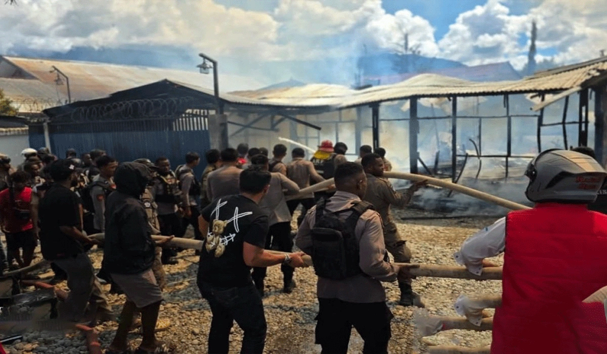 Polres Jayawijaya Tindaklanjuti Kebakaran 8 Rumah di Wamena