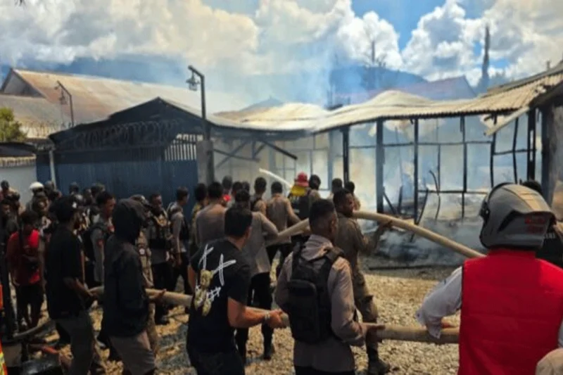 ​Delapan Rumah Ludes Dilalap Api Di Wamena, Kerugian Ditaksir Ratusan Juta Rupiah​