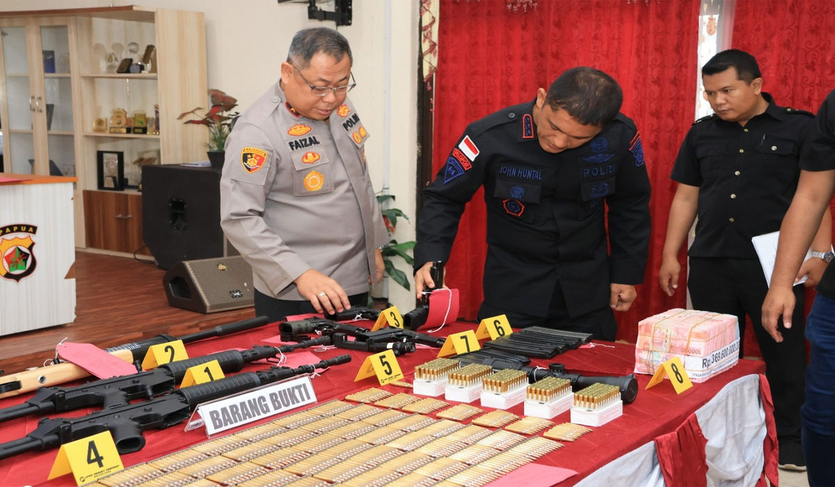 Terbongkar! Jaringan Amunisi Ilegal di Papua Digulung Polisi, 4 Pelaku Langsung Ditangkap